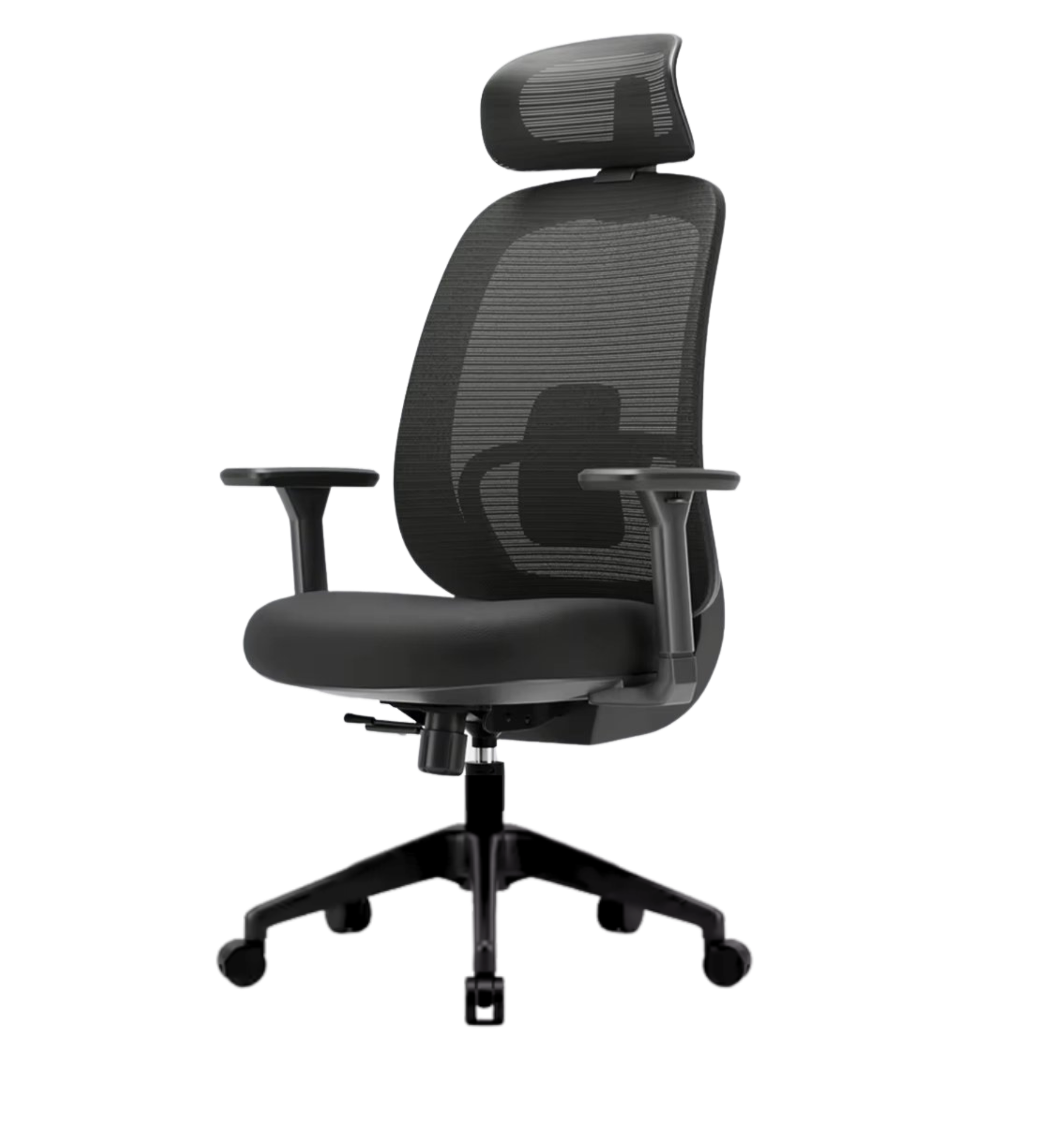 Untitled-design2.png Elegant Laurel Ergonomic Chair with 3D Armrest - Black Colour - Image 1